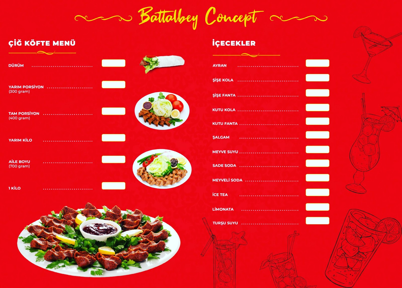 Bayburt Battal Bey çiğköfte ve fasdfood — fotoğraf 2