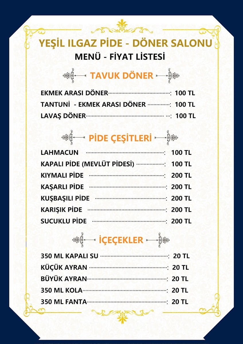 Yeşil ılgaz Pide - Döner - Lahmacun Yemek Salonu — fotoğraf 2